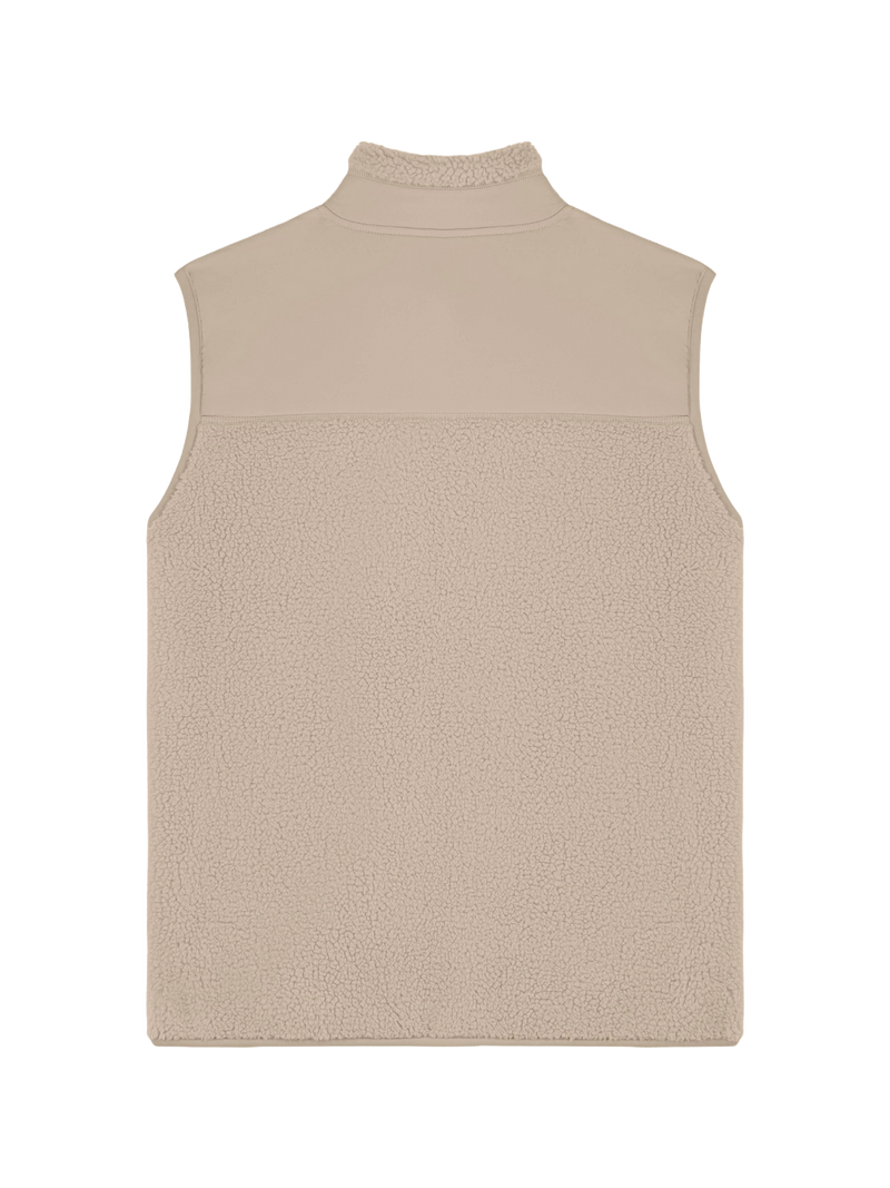 SHERPA SLEEVELESS JACKET - DESERT DUST