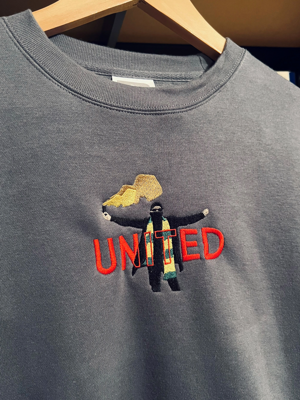 Green & Gold - United sweatshirt - Dark Grey