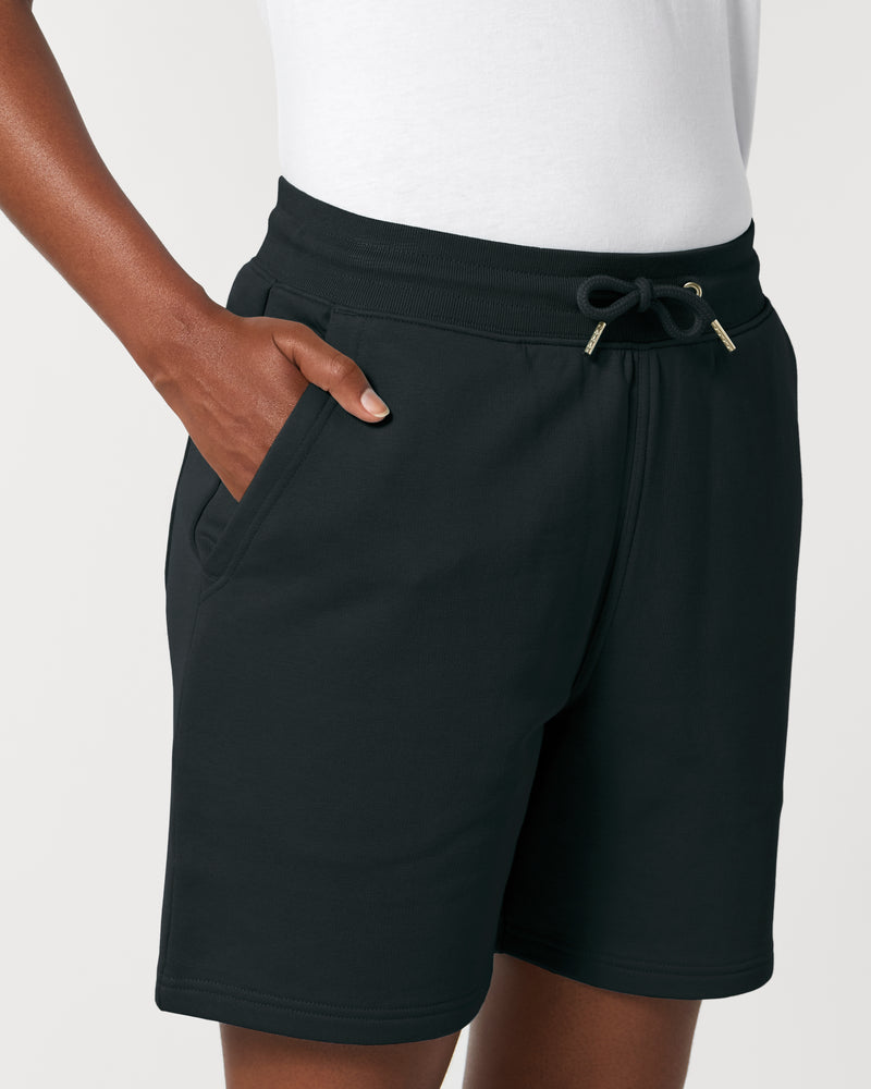 Unisex Organic Jogger Shorts - Black